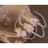 Rustic Bow Headband, Rose 