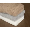 Brown - Ivory -  Grey Wool Fluff Set in 3