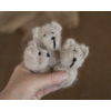 Light Beige Mini Knitted Bear