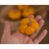 Yellow Felted Pumpkin Photo Toy