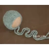 Zsálya zöld újszülött mohair bonnet