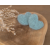 Mini, Knitted Heart, Sage Green