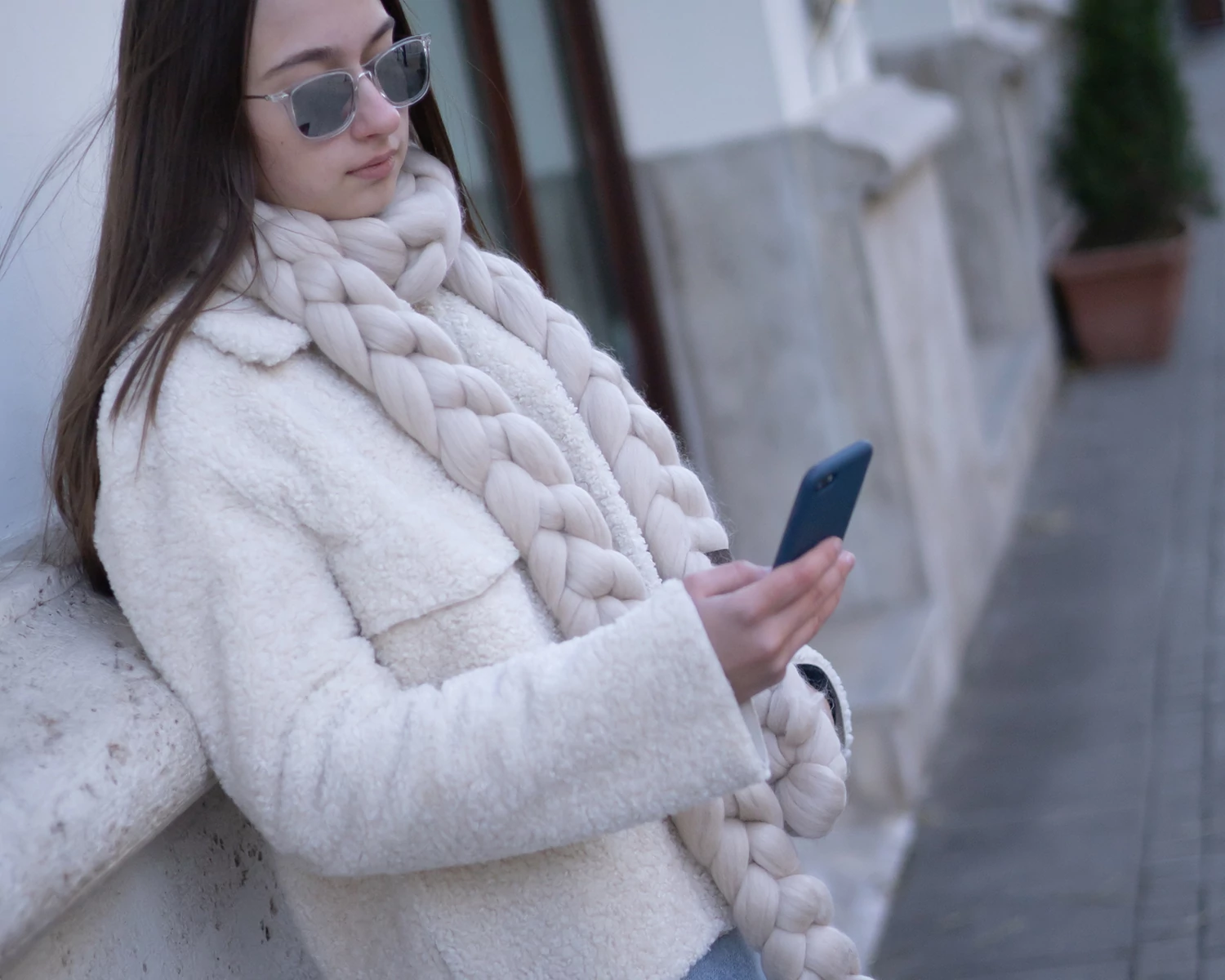 Giant Knitted Extra Long, Oversized Scarf