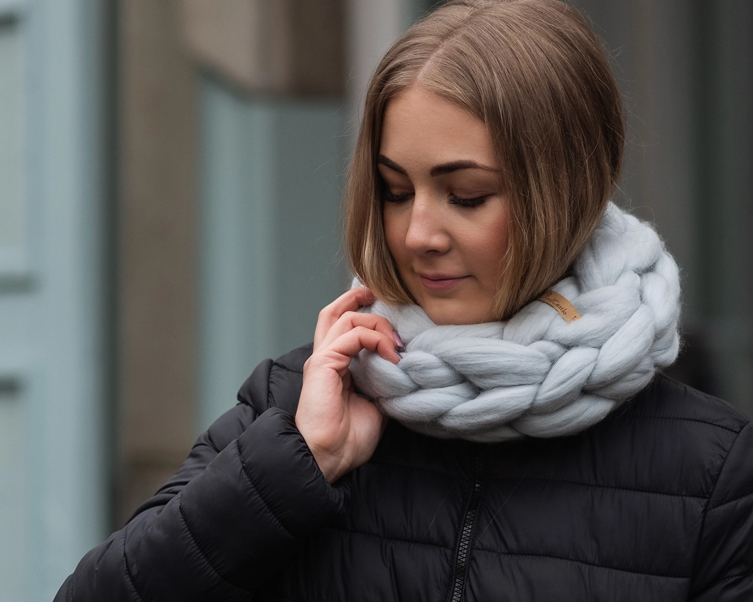 Super Bulky Knitted Infinity Scarf