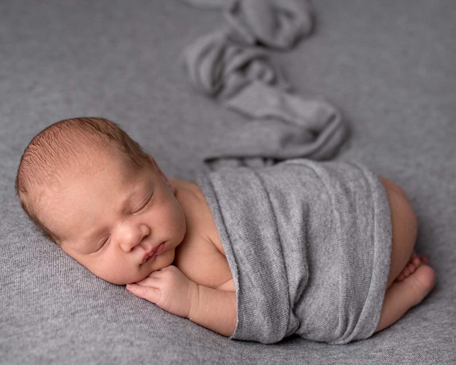 Gray Beanbag Backdrop and wrap in set