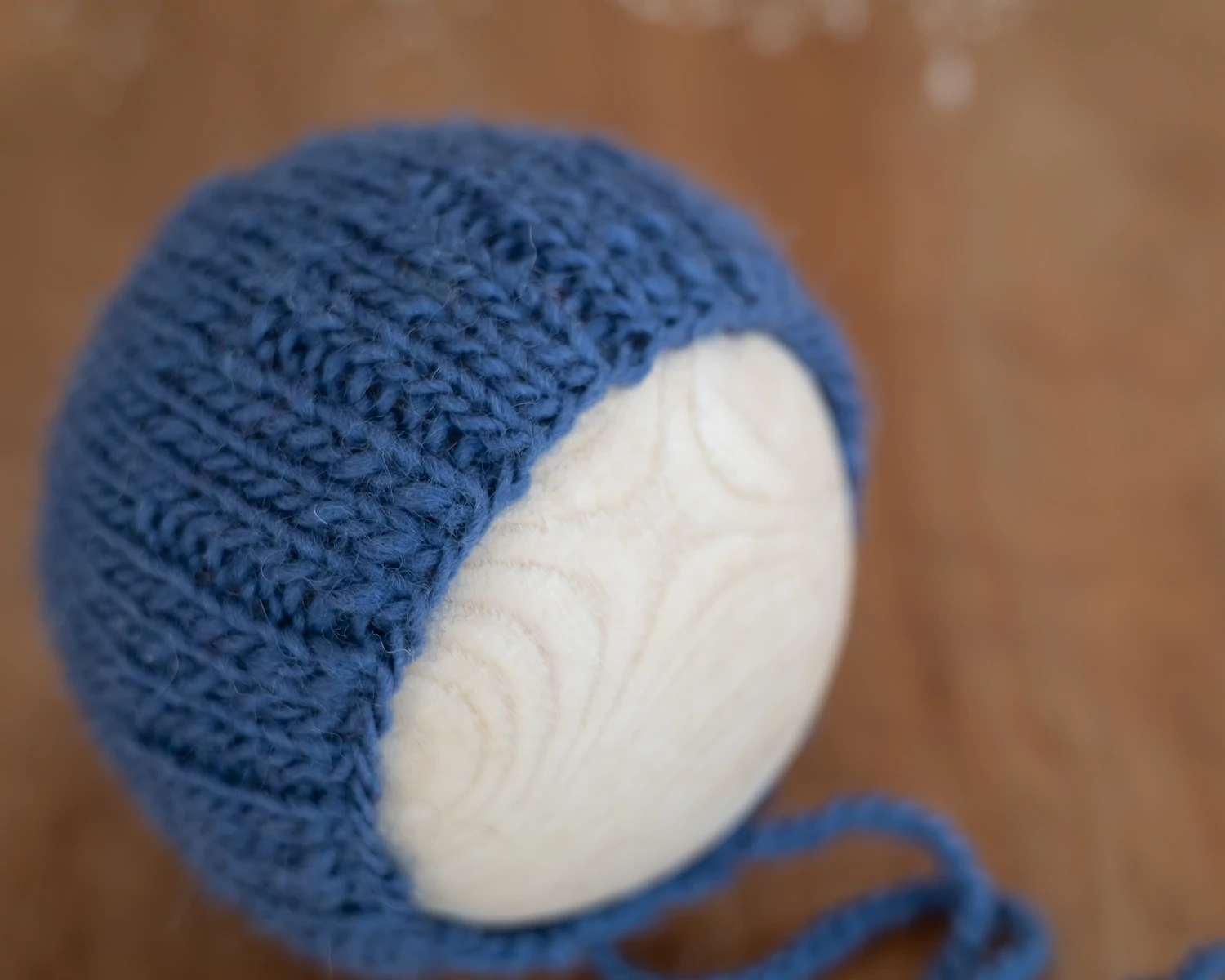 Kék újszülött bonnet