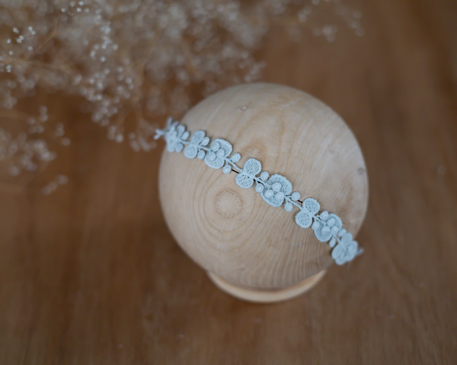 Menta, leveles újszülött fejpánt fotózáshoz