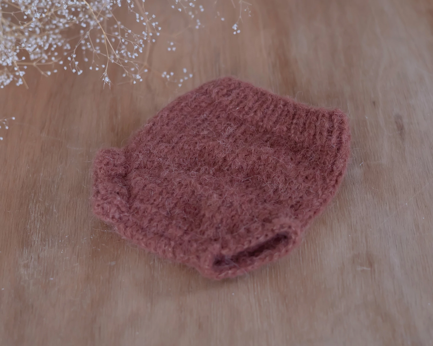  Rust Hand Knitted NB Pants - Diaper Cover
