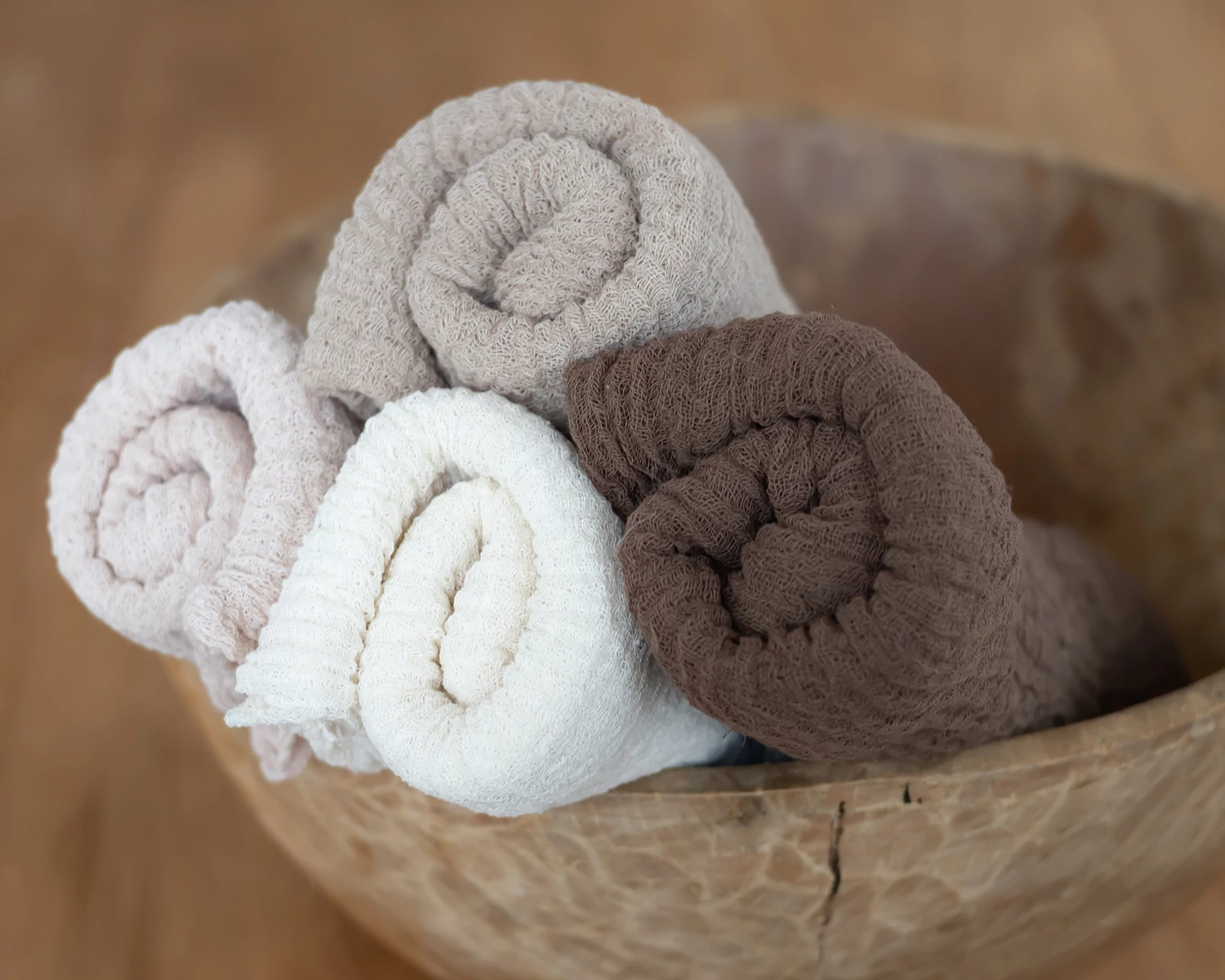 Four-Piece Extra Long Gauze Wrap Set - Earth Tones