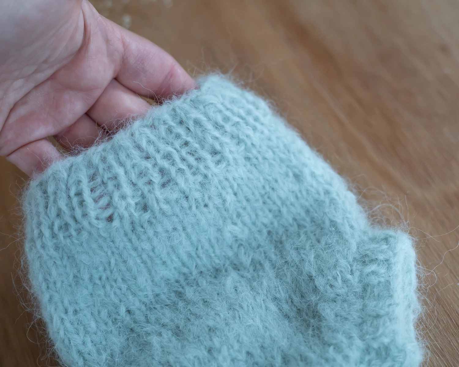  Light Green Hand Knitted NB Pants - Diaper Cover