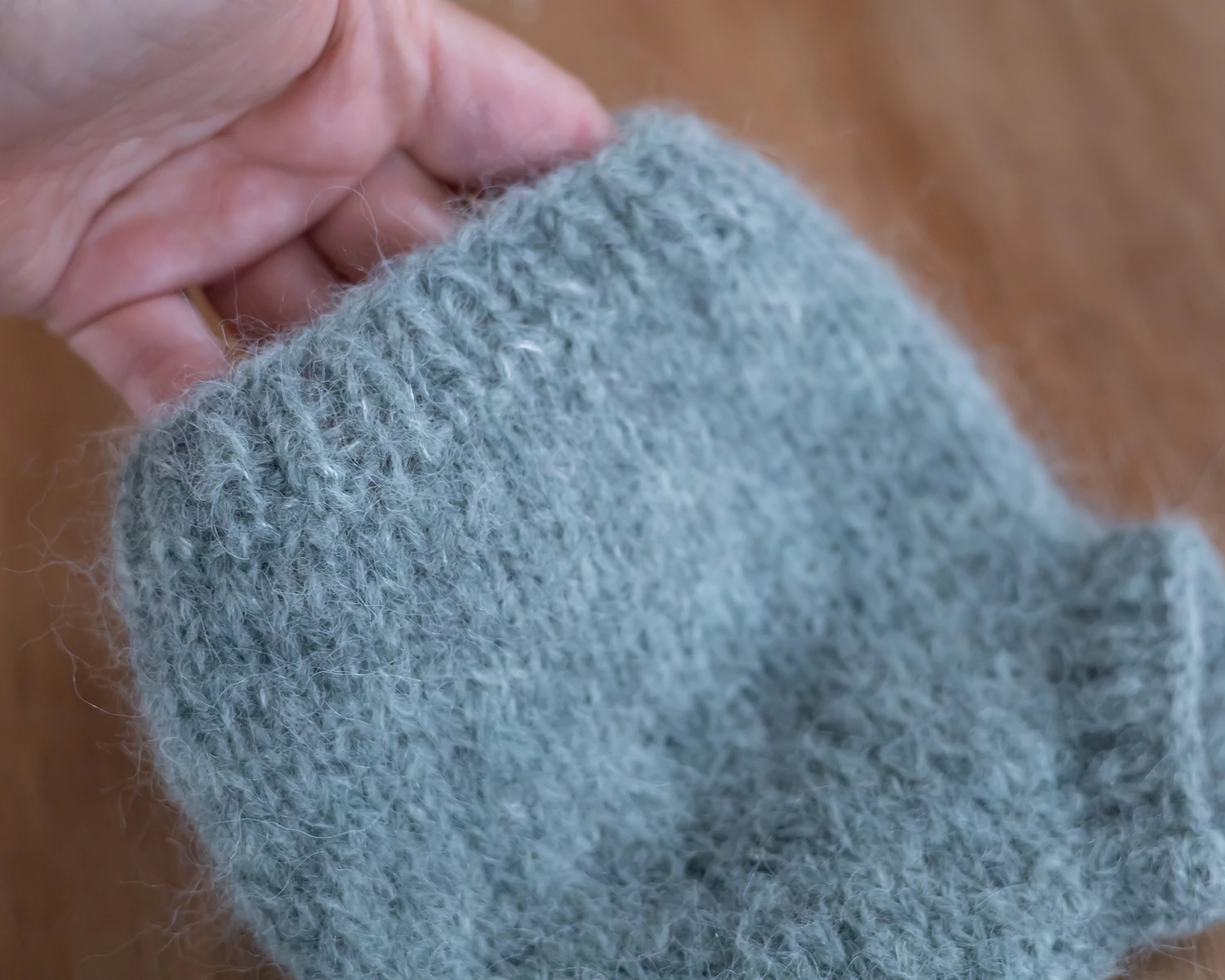  Sage Green Hand Knitted NB Pants - Diaper Cover