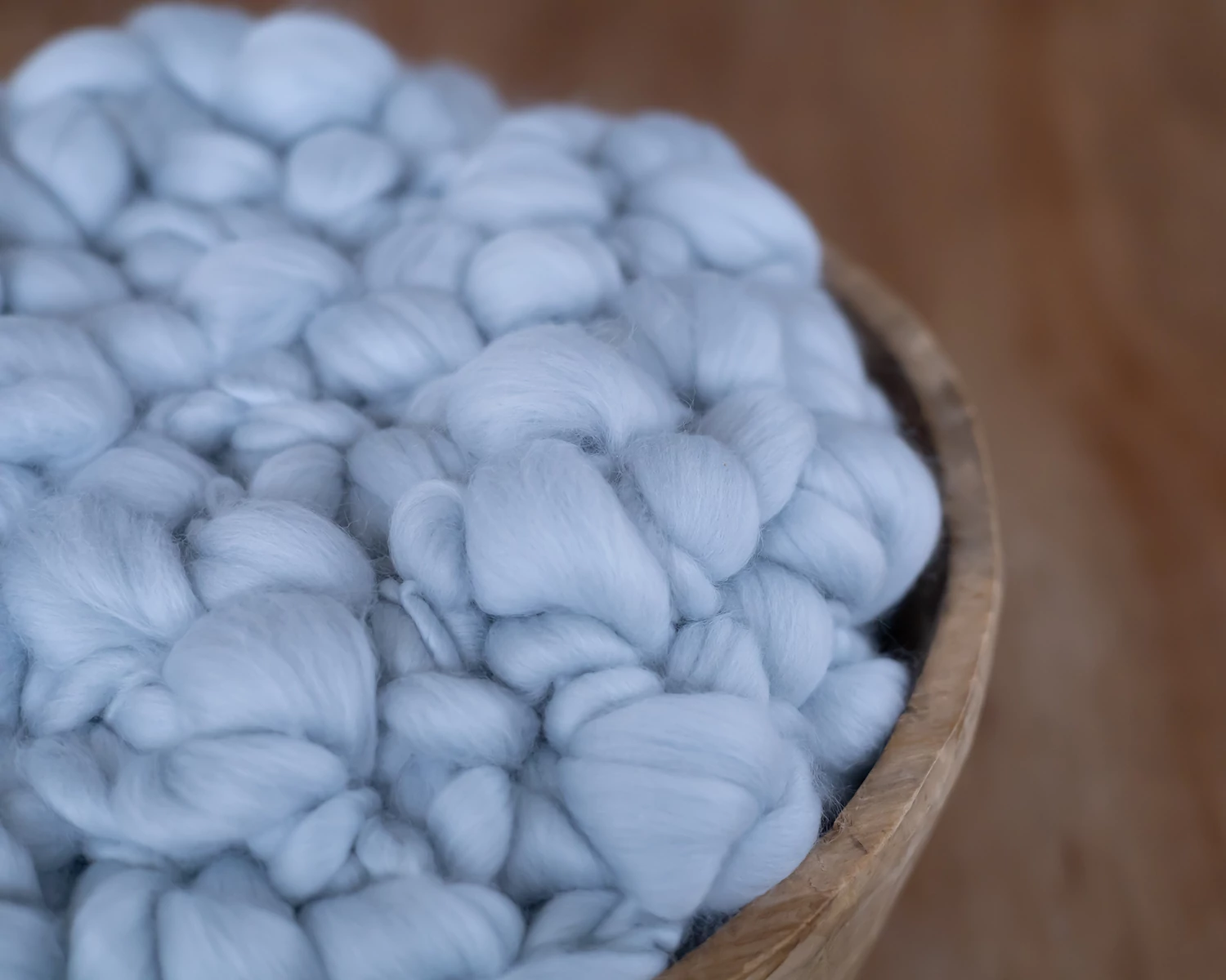 Oval Chunky Light Blue Blanket / Layer