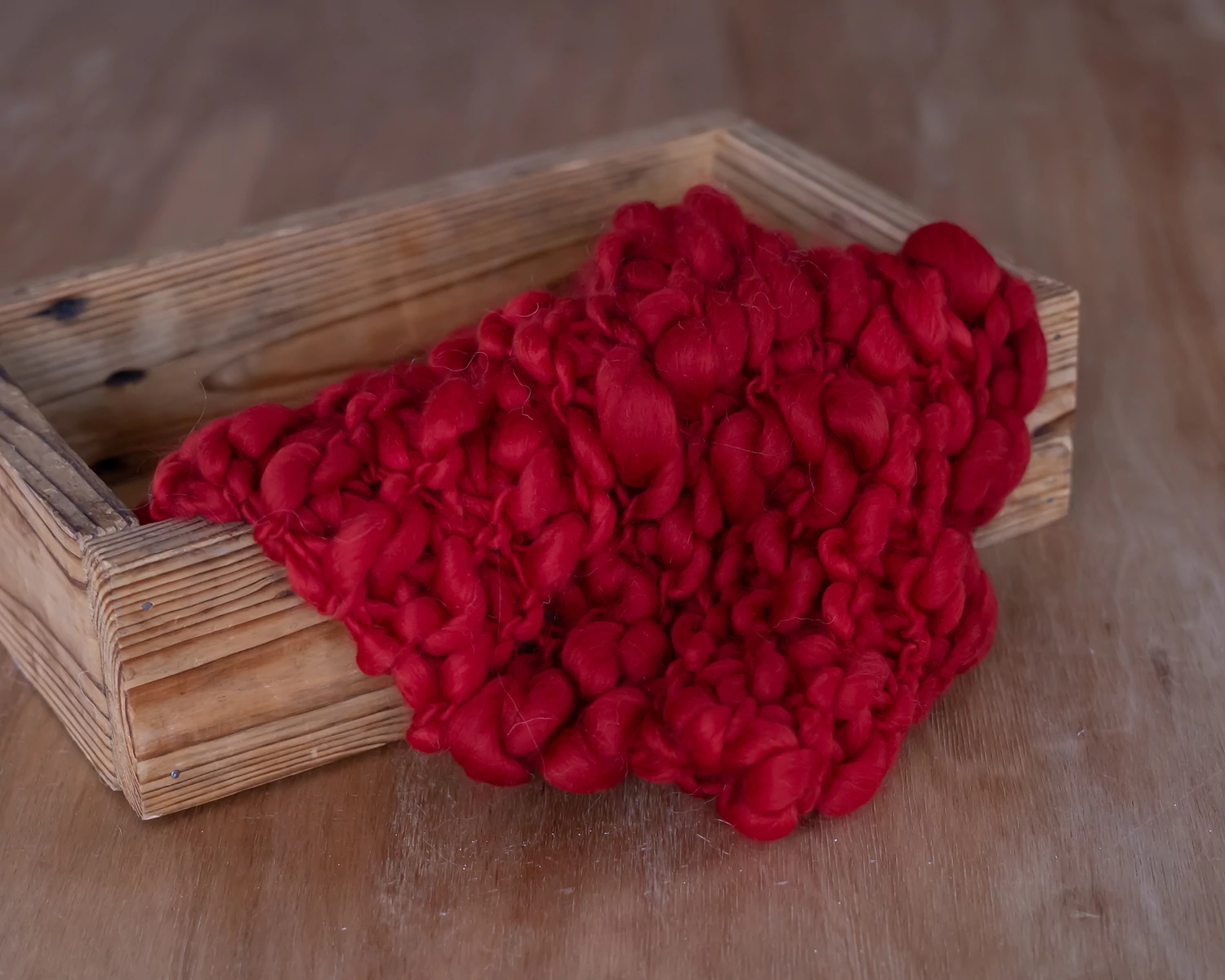 Red Handspun Blanket / Layer