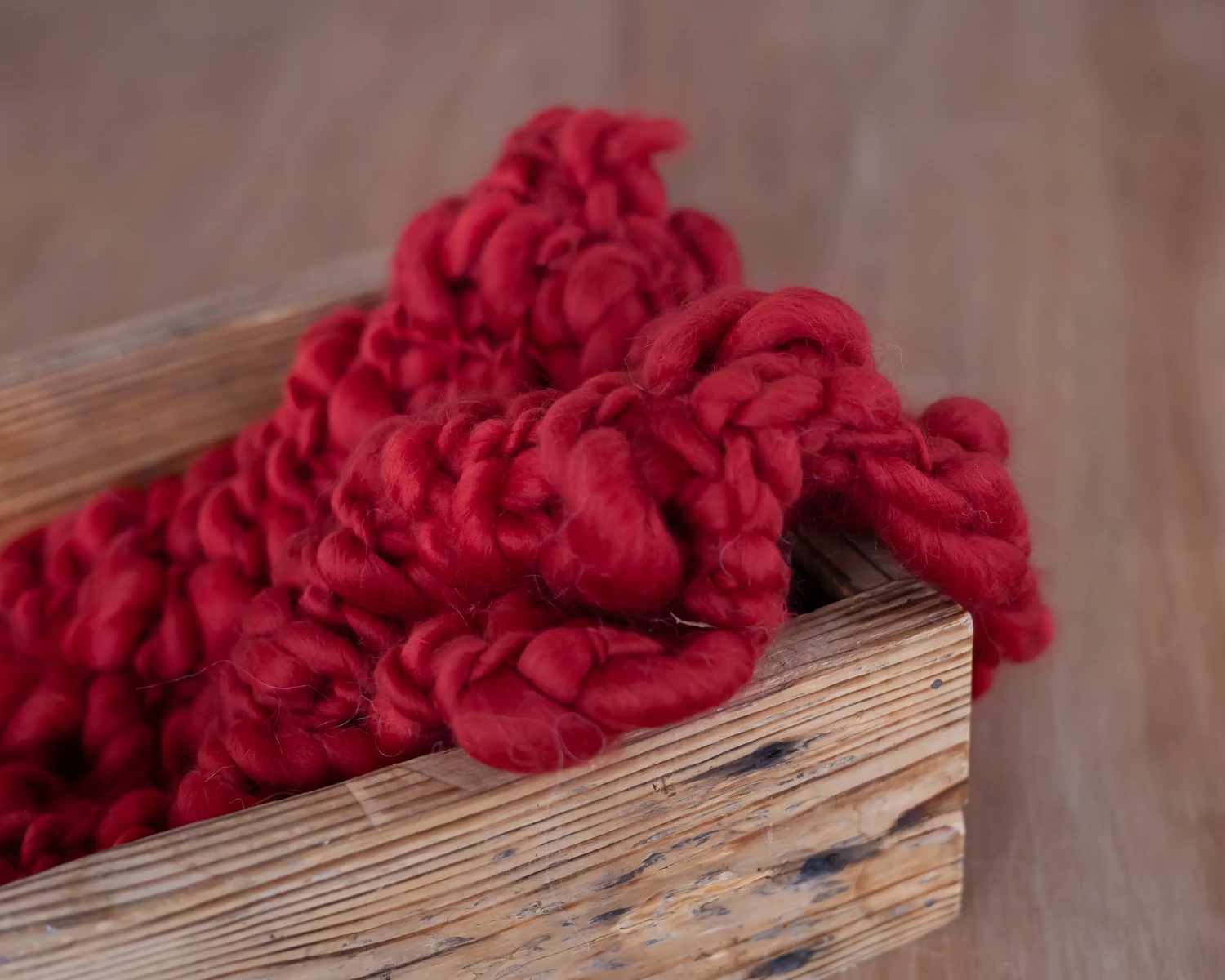 Red Handspun Blanket / Layer