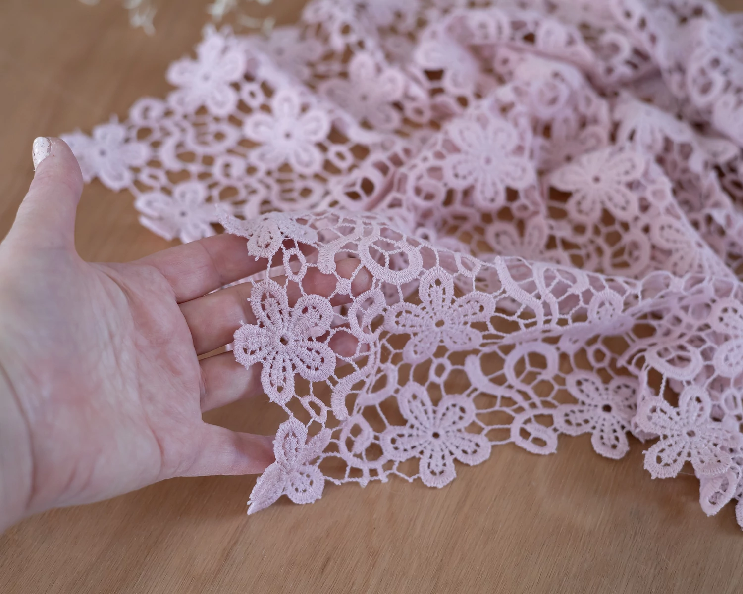 Pink Vintage Lace Layer