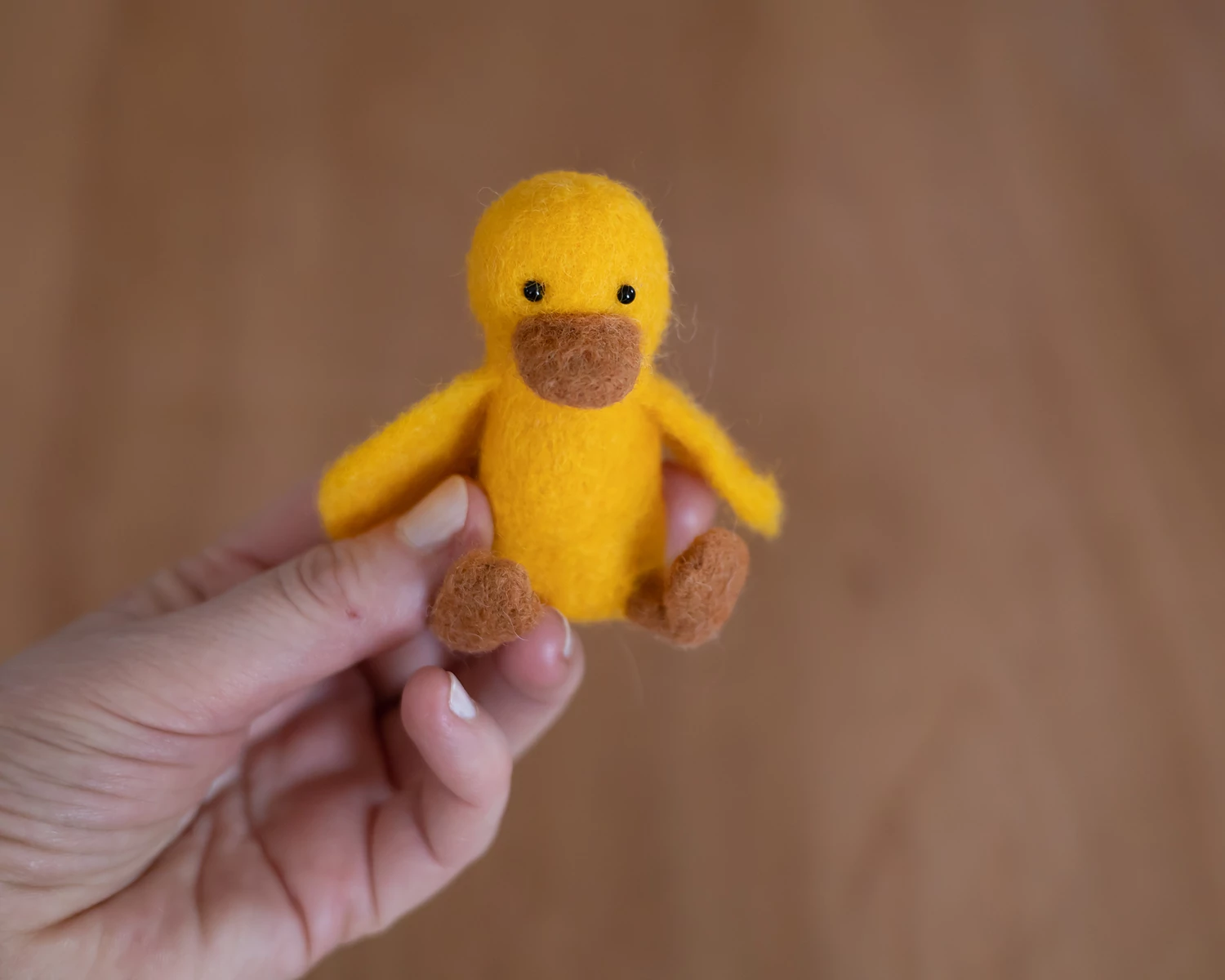 Felted Yellow Chick – Newborn Photography Prop / Photo Toy