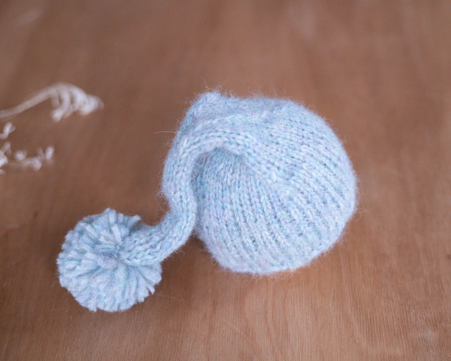 Rainbow Blue Newborn Elf Hat  2-3 month 