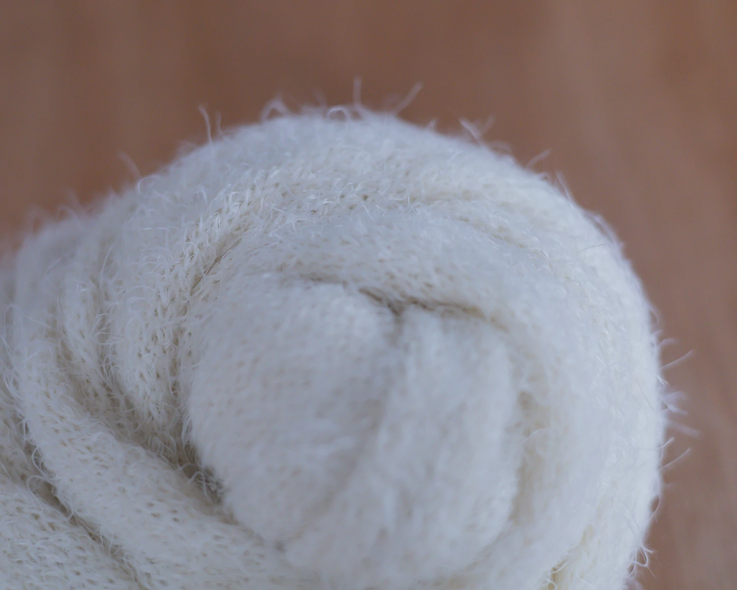 Ivory Mohair - Like Stretch Knit Wrap  - 90cm