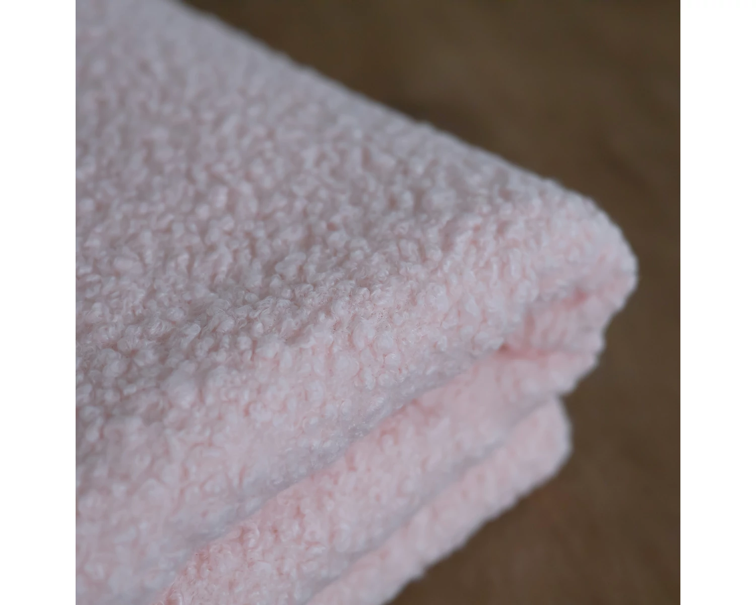 Boucle Beanbag Backdrop. Pale Pink