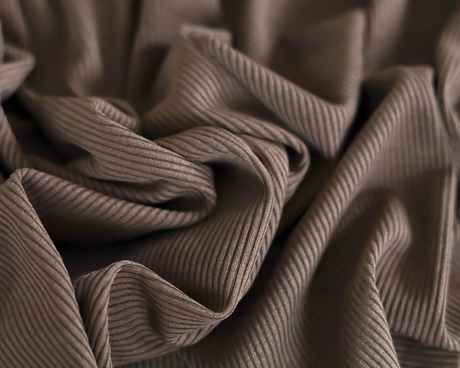 Brown Beanbag Backdrop and wrap in set - narrow ribbed
