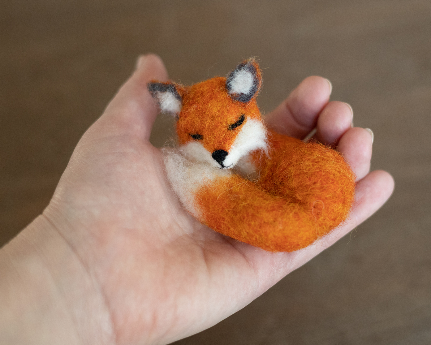 Felted Mini Mohair Fox 