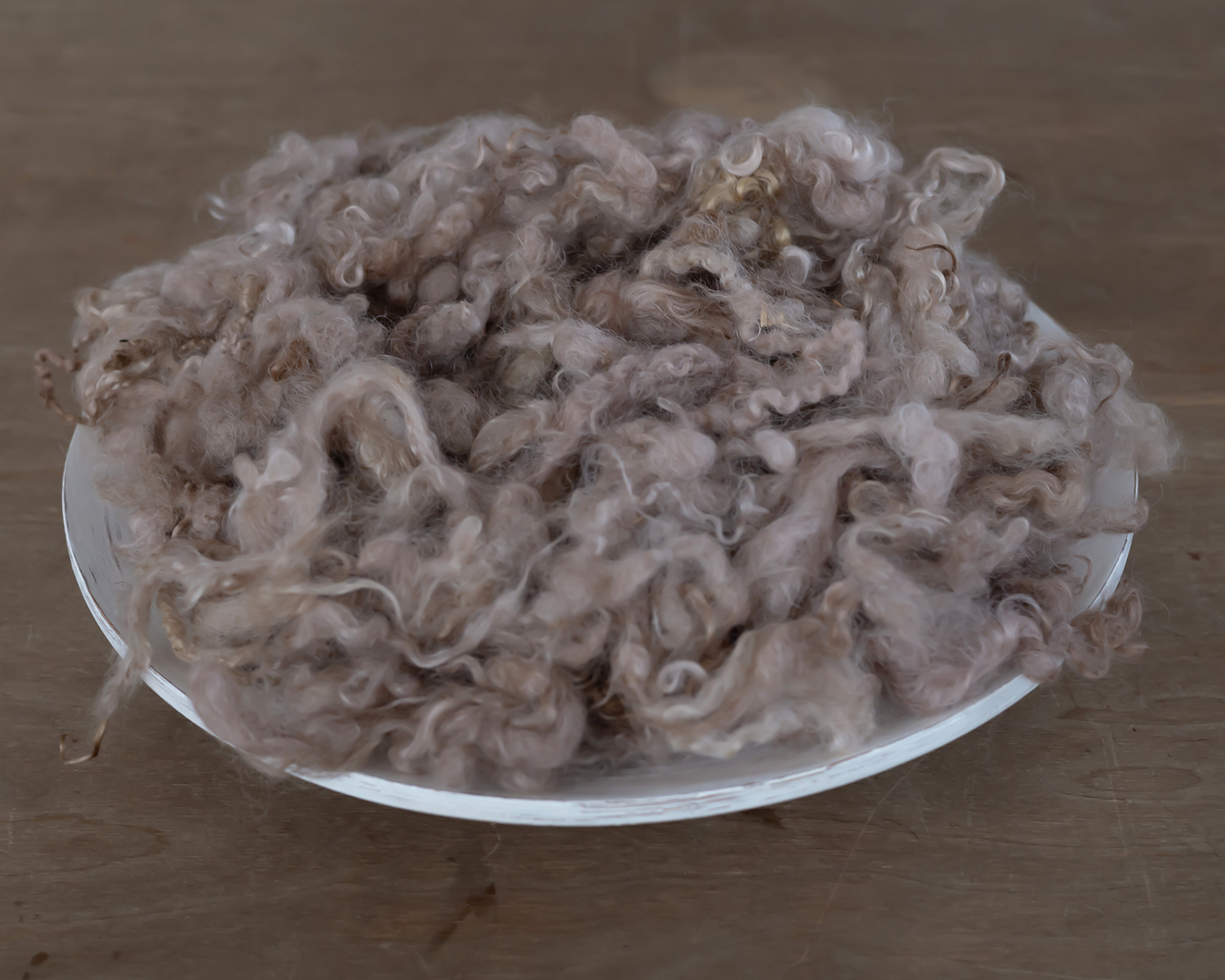 Curly Fluff Wool  Basket Stuffer - Beige