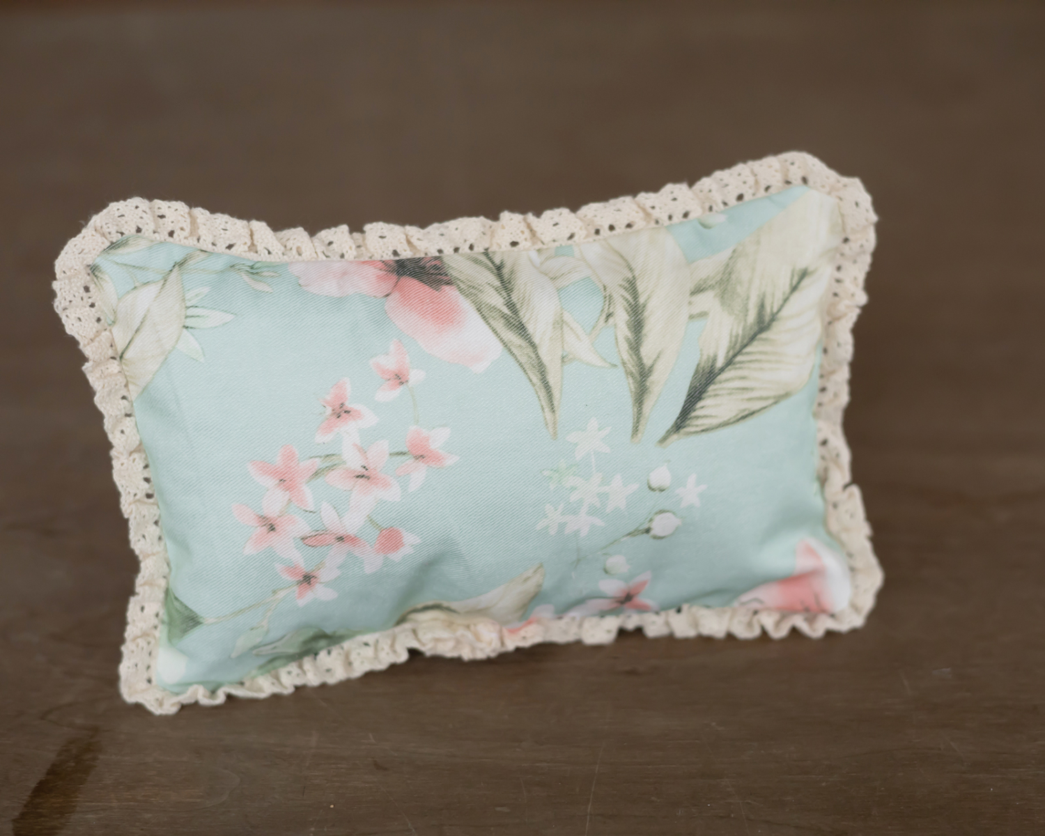 Floral Mint Posing Pillow 