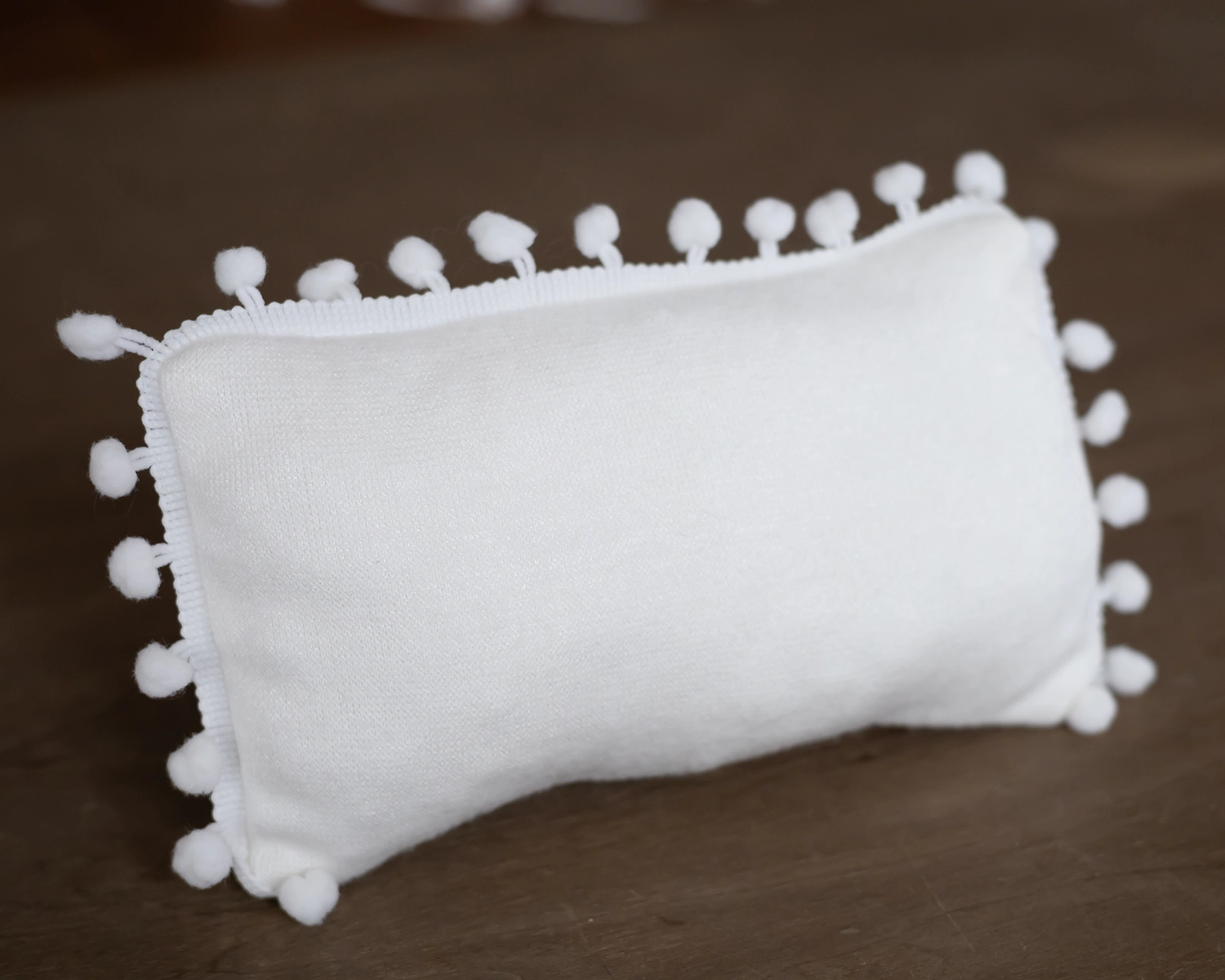 White posing pillow - newborn photo prop