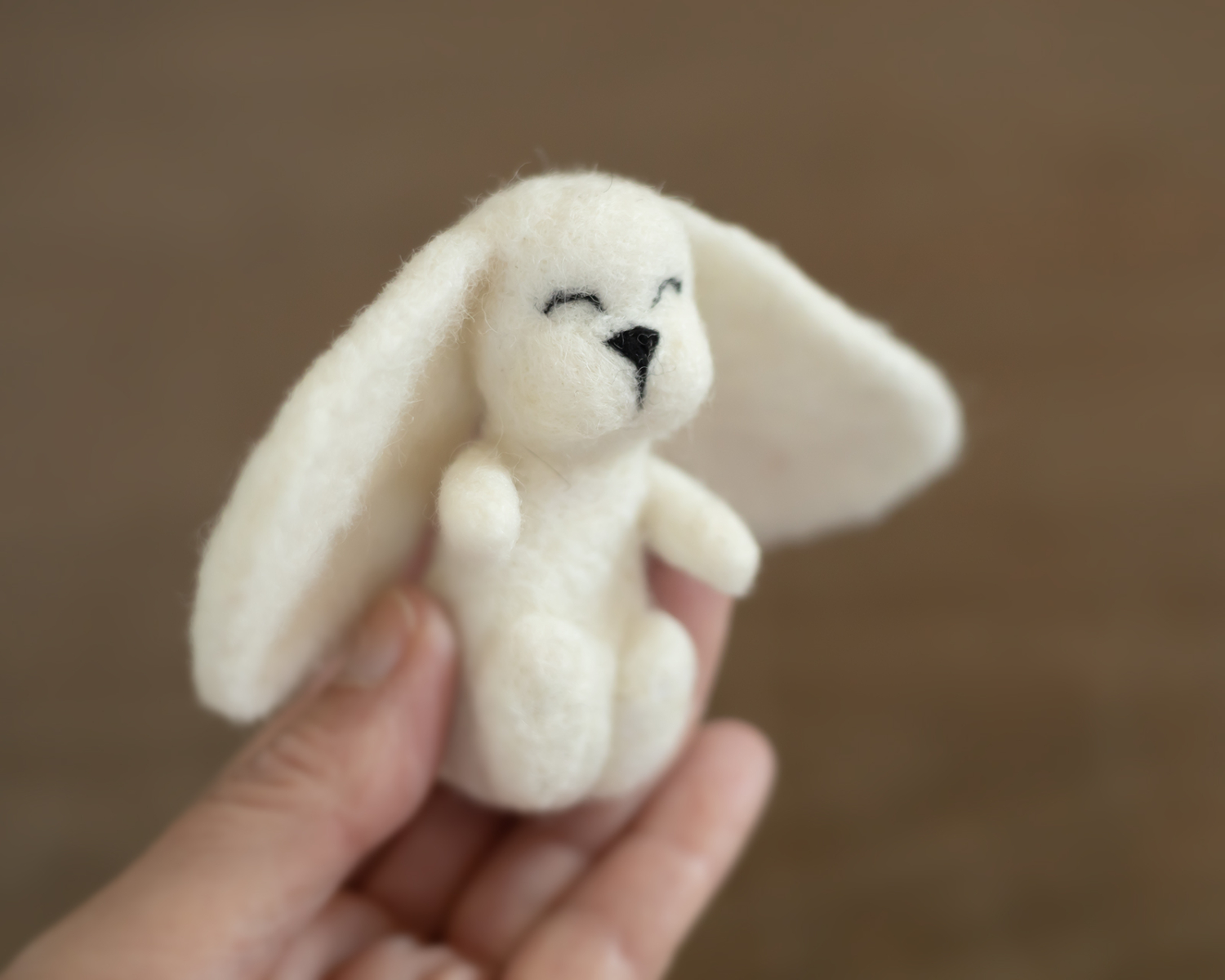 PRE ORDER - Felted, Ivory Bunny 