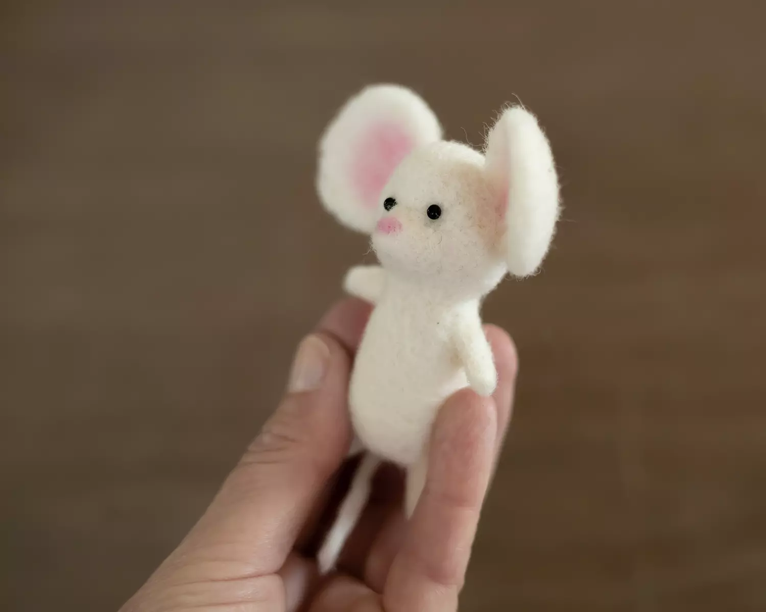 PRE-ORDER Felted, Ivory Mouse