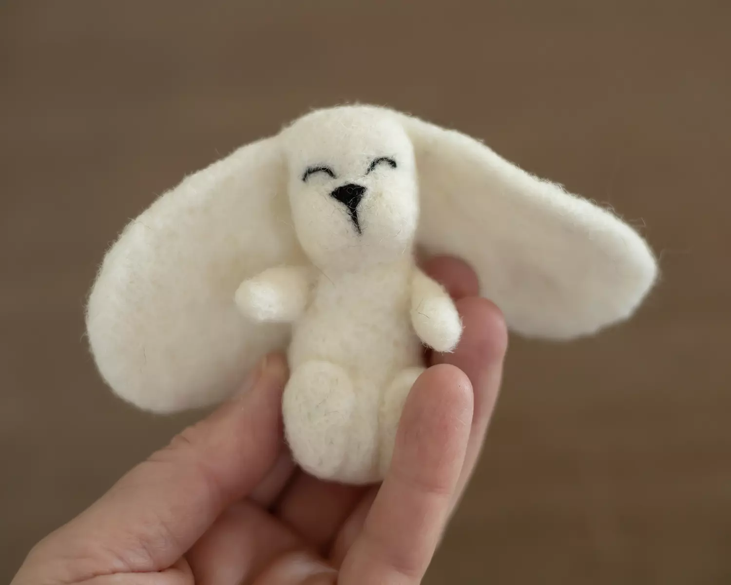 PRE ORDER - Felted, Ivory Bunny 