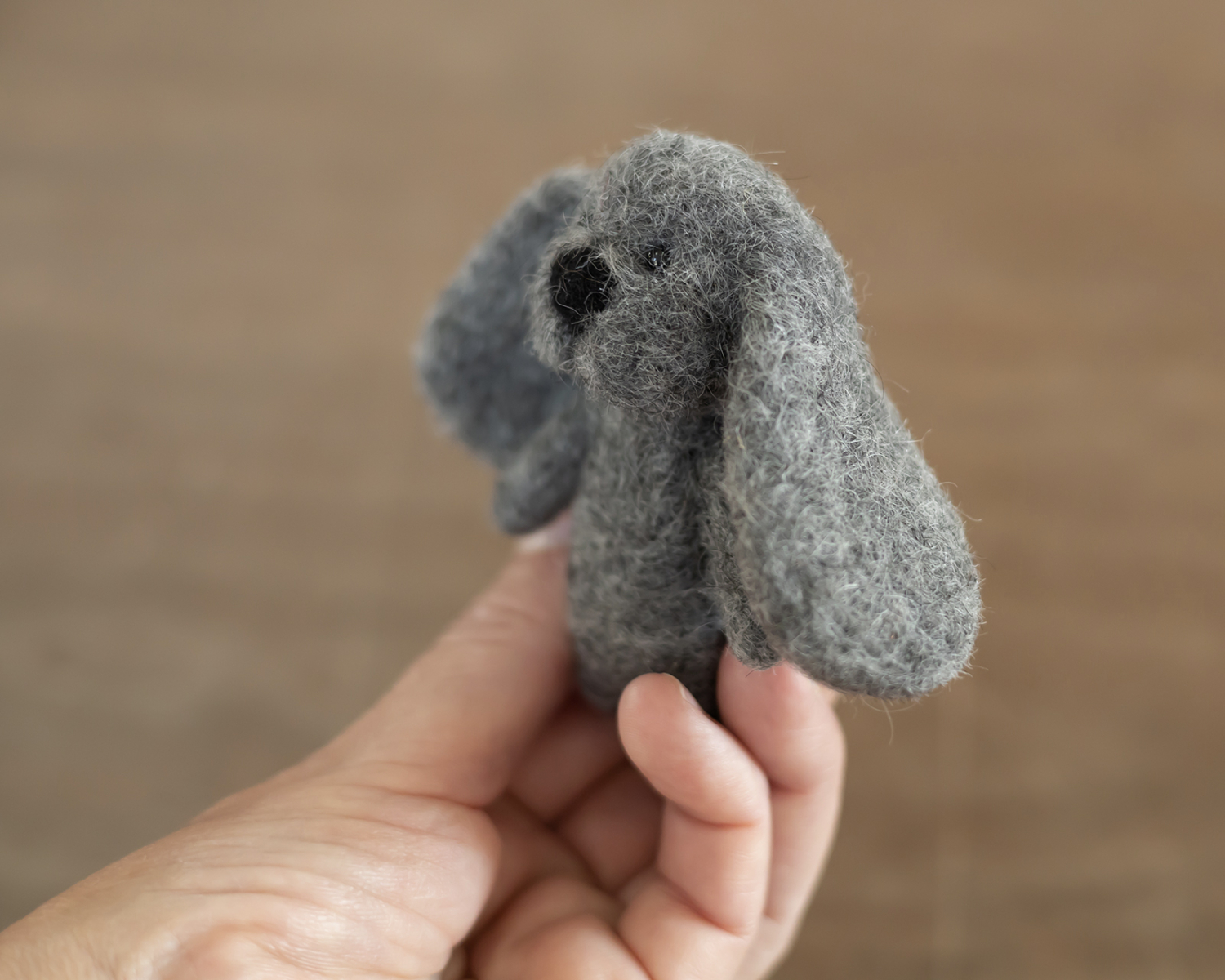 Felted, Gray Puppy / Dog - PRE ORDER only