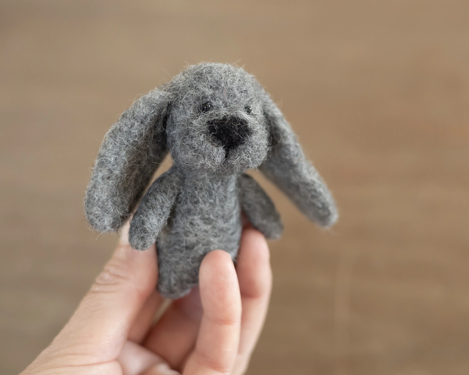Felted, Gray Puppy / Dog - PRE ORDER only