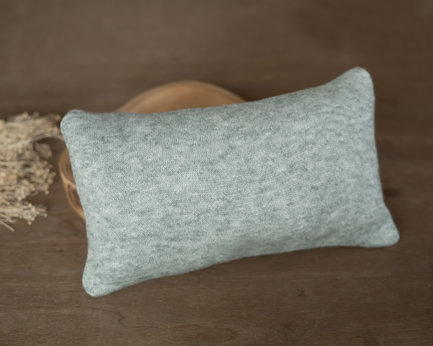 Sage green posing pillow - newborn photo prop