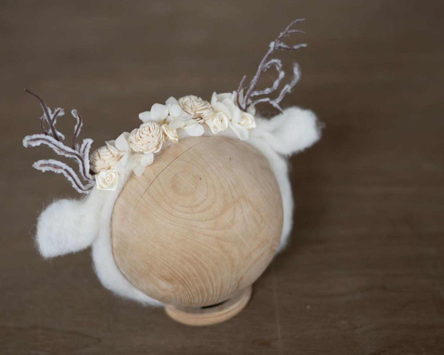 Reindeer floral headband - 0-1 year