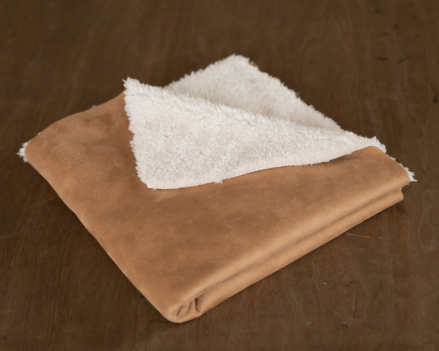 Brown - Off White Blanket 50x50cm