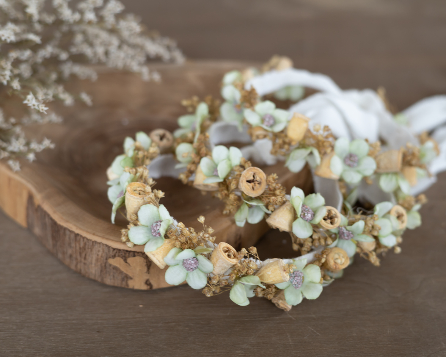 Halo Wreath Floral Mint Greeen