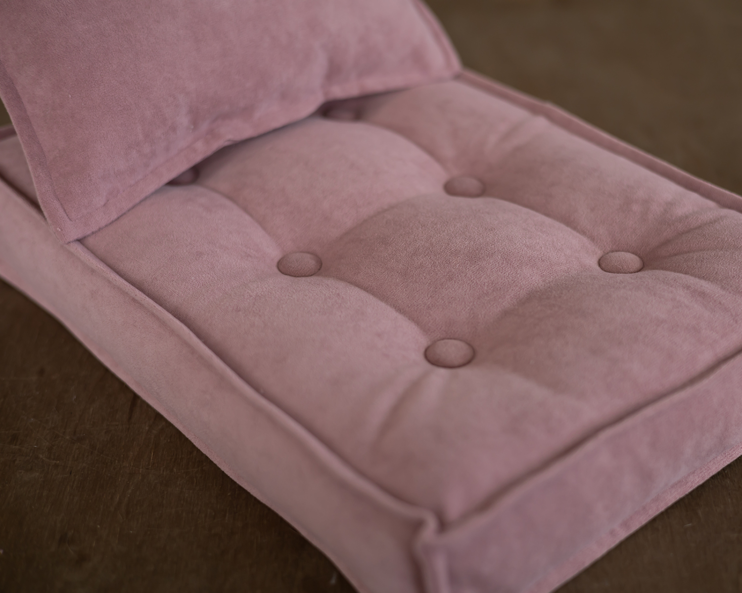 Antique pink mattress + posing pillow + headband in set