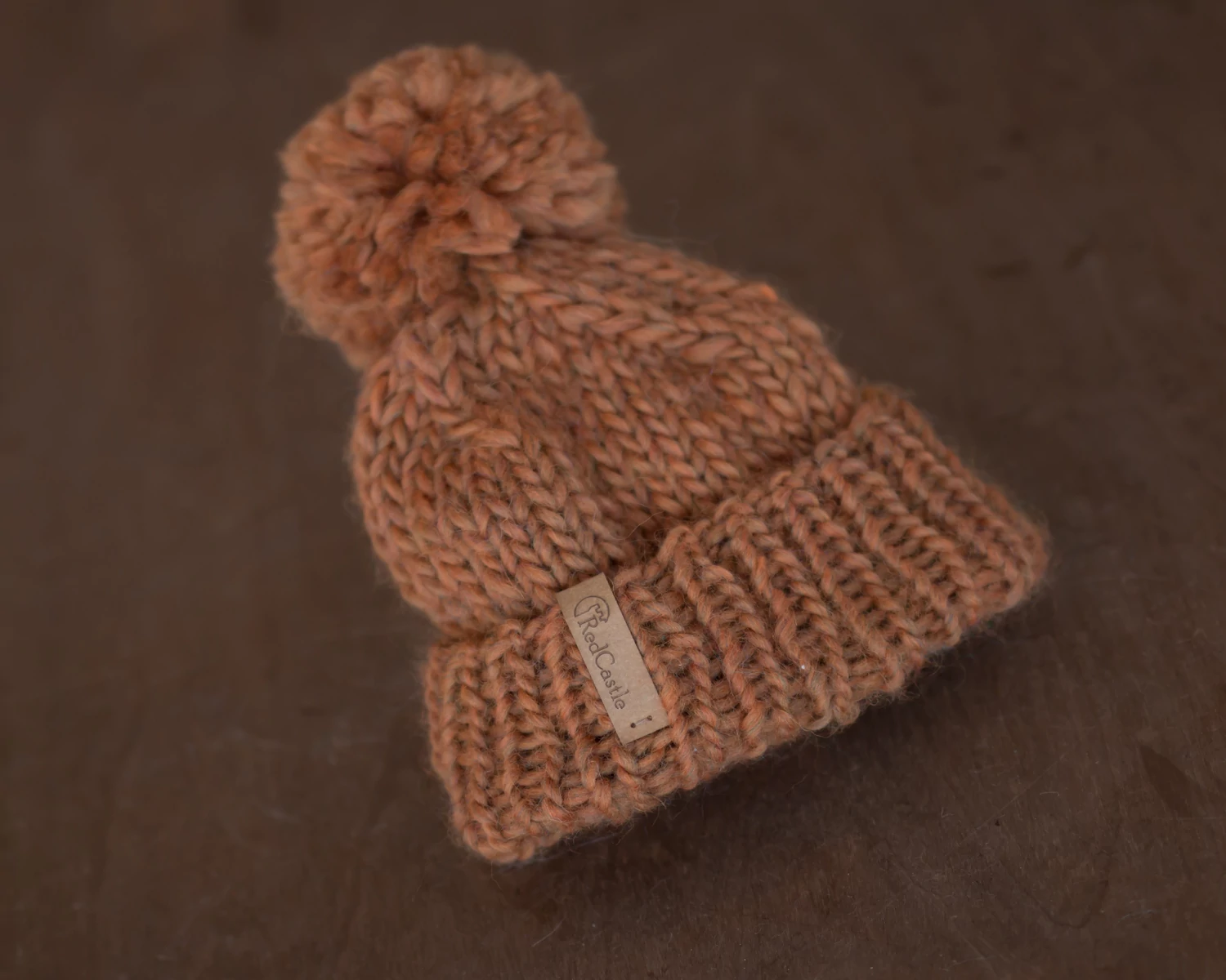 Cinnamon chunky knit hat - 3-6 month - on stock