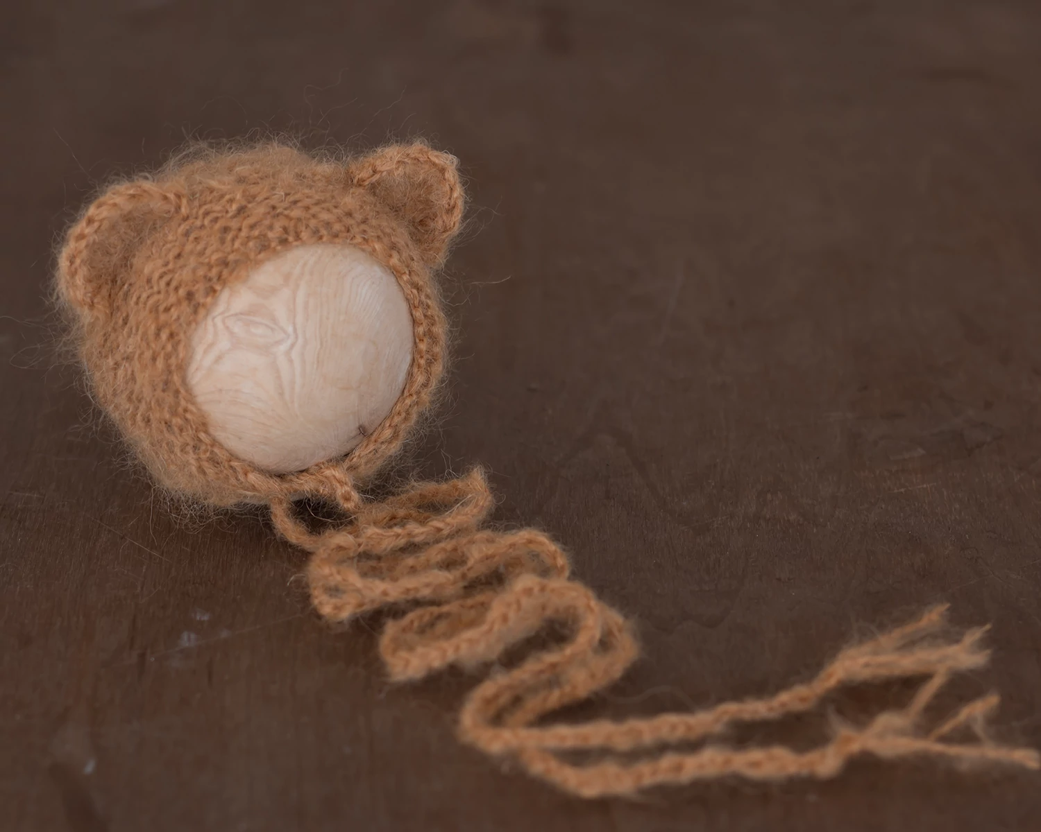 Karamell, mohair maci sapka