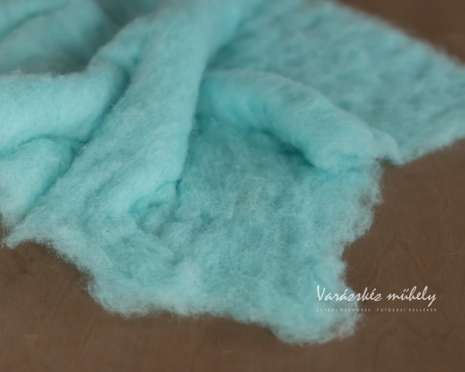 Sea Blue Wool Fluff Basket Stuffer - LARGE