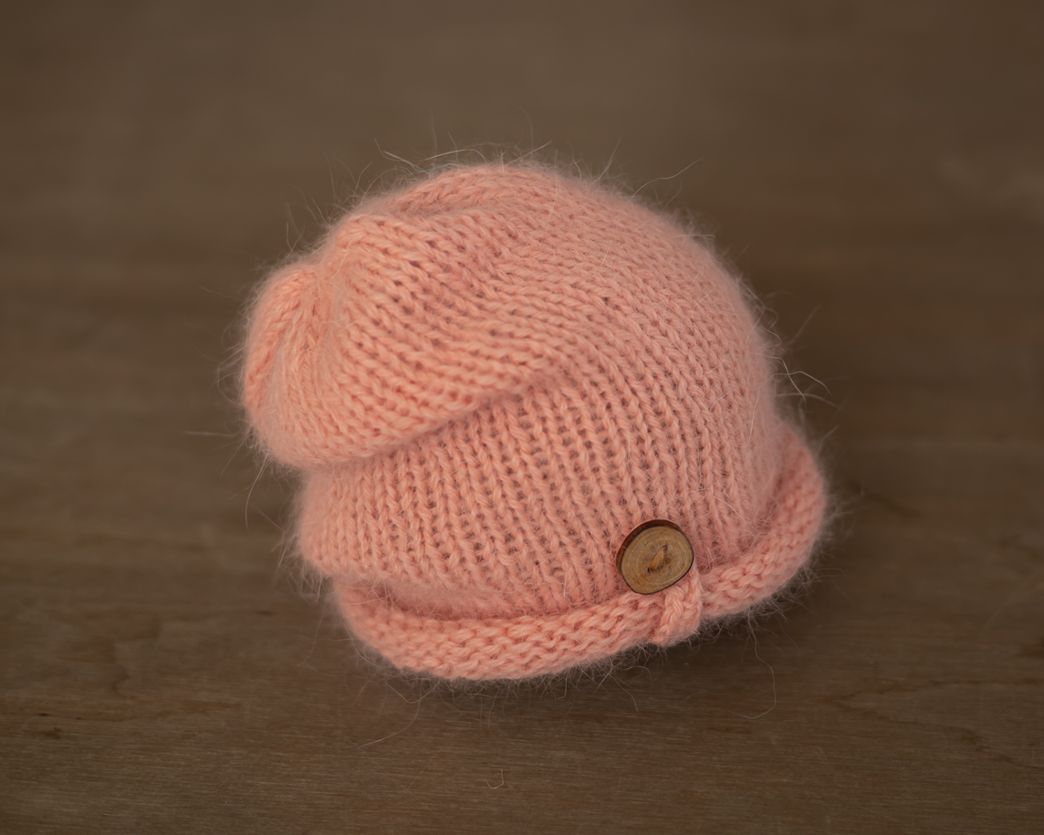 Peach Newborn Slouchy Hat 