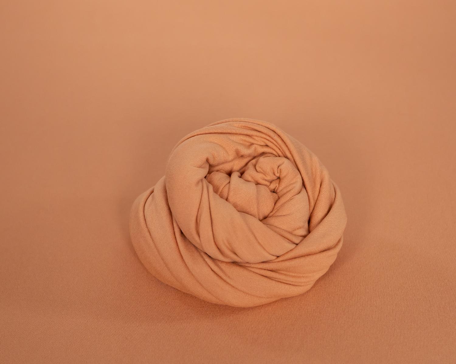 Thin Beanbag Backdrop - Deep Peach