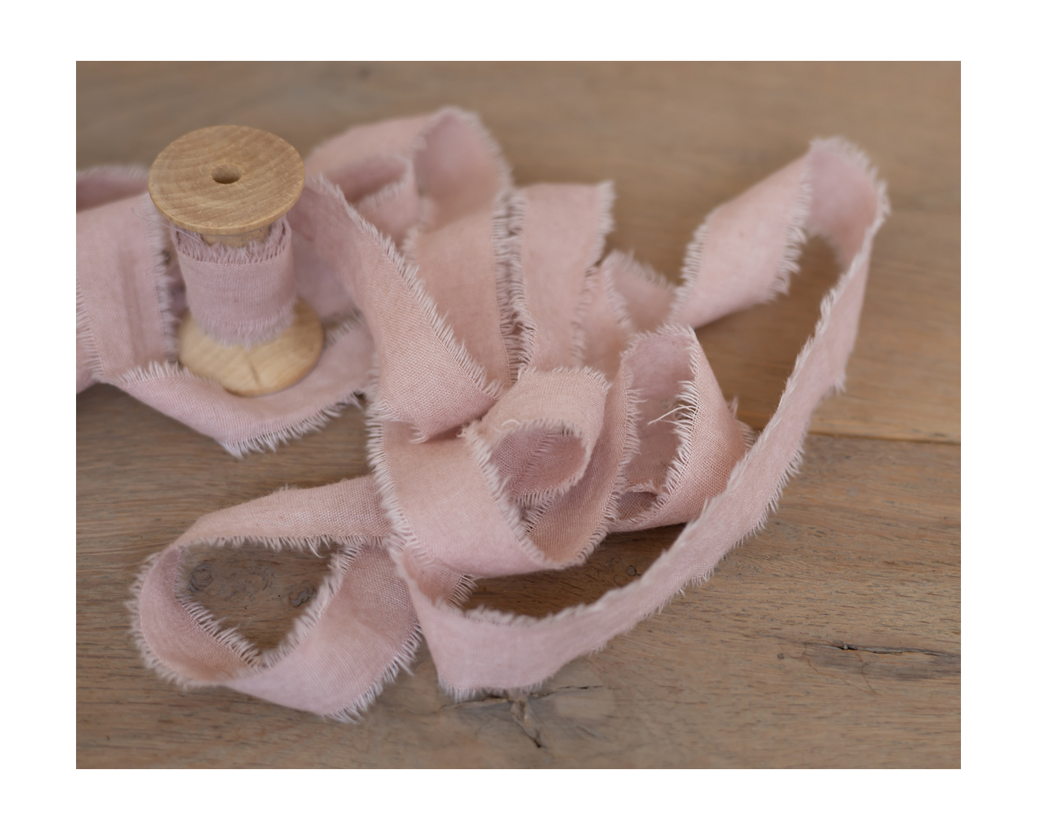 Dusty Pink Cotton Ribbon - 2,5cm