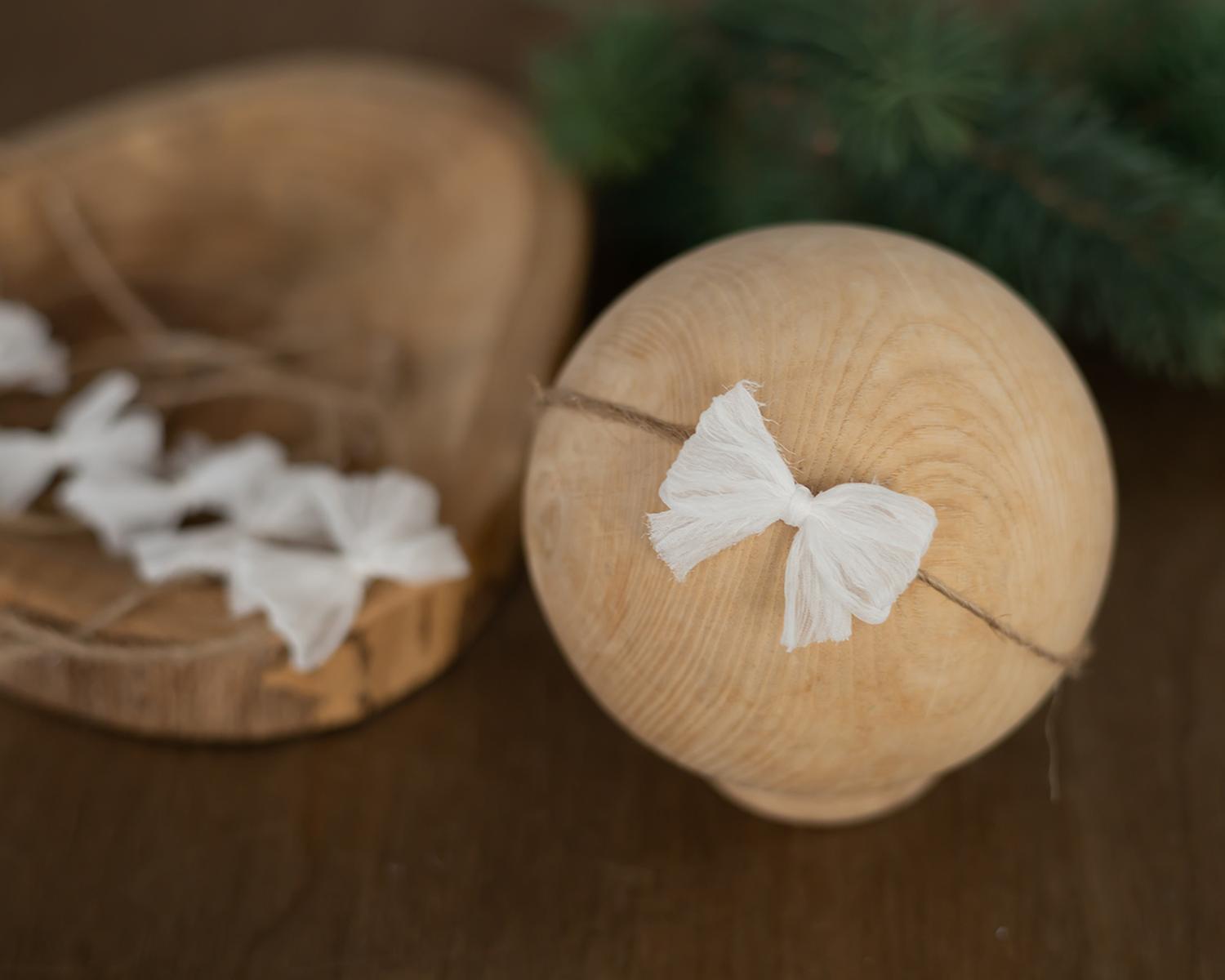 White - silk bow headband