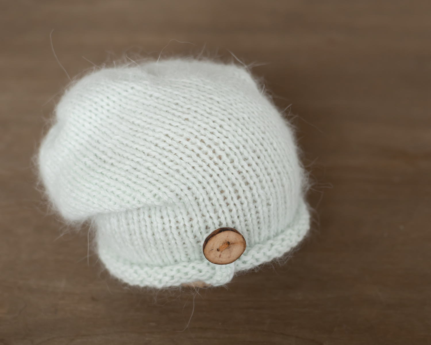 Pale Green Newborn Slouchy Hat 