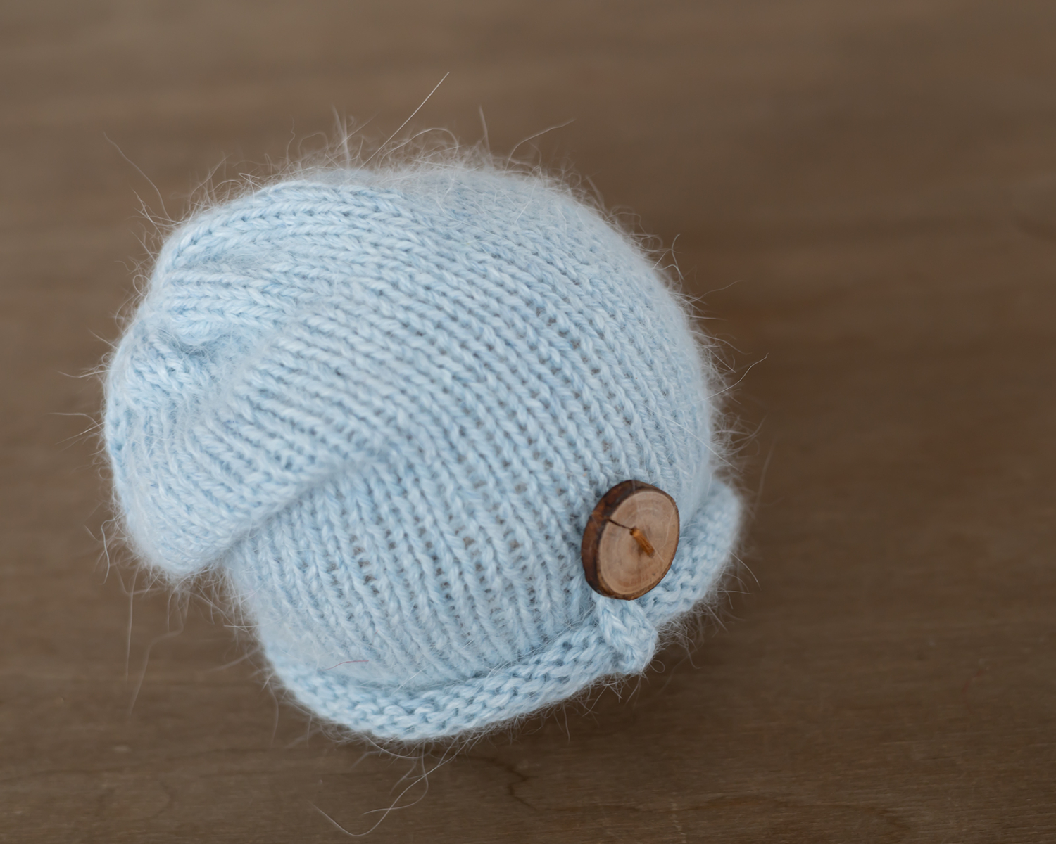 Light Blue Newborn Slouchy Hat 