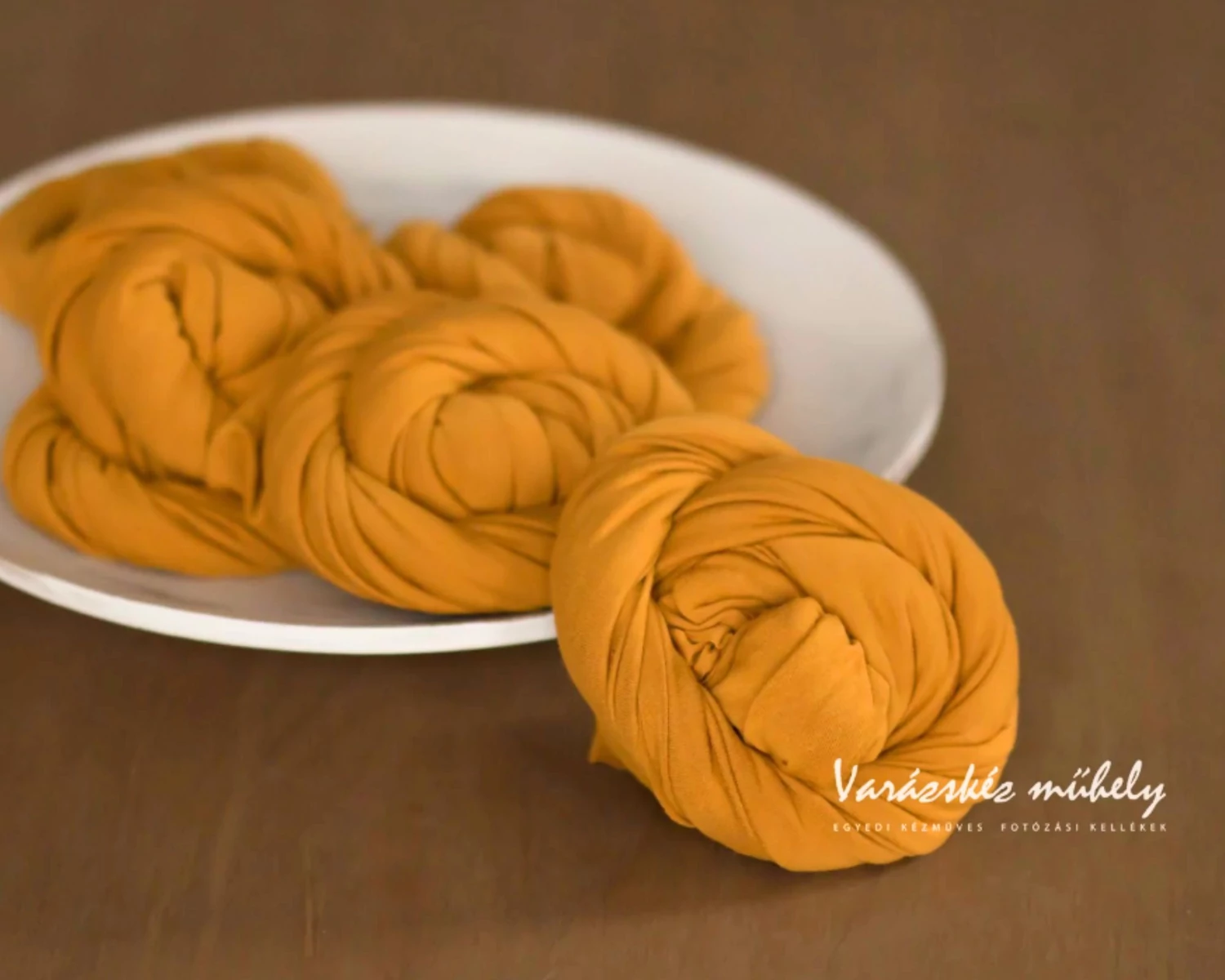 Mustard Yellow Stretch Knit Wrap