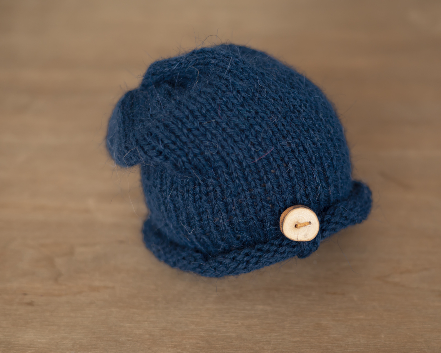 Deep Blue Newborn Slouchy Hat 