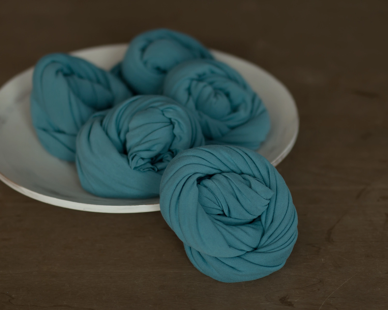Sea Blue Stretch Knit Wrap